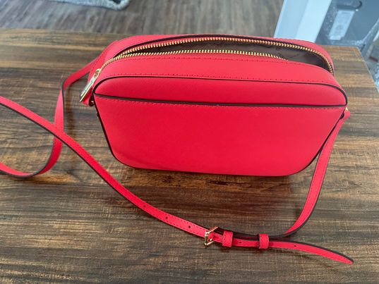 Authentic Red Michael Kors Handbag