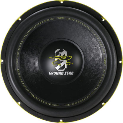 Ground Zero GZHW 38XSPL D2 YELLOW Dual 2 ohm - 15 inch Subwoofer