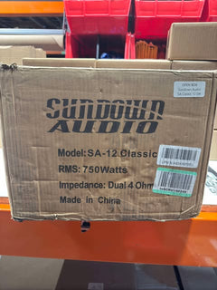 (B-STOCK) Sundown Audio SA "Classic" 12 inch Dual 4 ohm Subwoofer SA Classic Black Motor(750 watts)