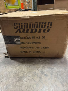 (B-STOCK) Sundown Audio SAv2 15 inch Dual 2 ohm Subwoofer SA Series(1000 watts)