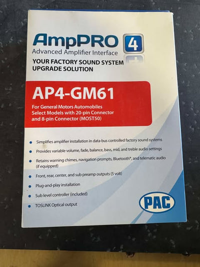 (B-STOCK) PAC AmpPRO AP4-GM61 Aftermarket Amplifier Interface