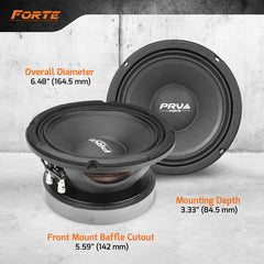 PRV Audio 6MB550FT-4 6.5" MIDBASS LOUDSPEAKER