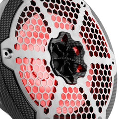 DS18 CF-8 HYDRO 8" 2-Way Marine Speakers with Integrated RGB LED Lights 450W Watts (Black Carbon Fiber) (Pair)