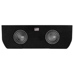 DS18 ENS-TUNDRA210LDA Dual 10" Loaded Subwoofer Enclosure for Tundra 2022 and Up Double Cab and Crew Max With subwoofers and Amplifier (2 X IXS10.4S AND ZR1500.1D Included)