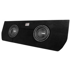 DS18 ENS-TUNDRA210LDA Dual 10" Loaded Subwoofer Enclosure for Tundra 2022 and Up Double Cab and Crew Max With subwoofers and Amplifier (2 X IXS10.4S AND ZR1500.1D Included)