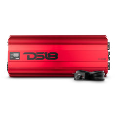 DS18 H-KO10 HOOLIGAN SPL 1-Channel Subwoofer Monoblock Car Amplifier, Voltmeter, Clip Indicator 10,000 Watts RMS 1-Ohm Made In Korea