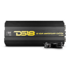 DS18 H-KO10 HOOLIGAN SPL 1-Channel Subwoofer Monoblock Car Amplifier, Voltmeter, Clip Indicator 10,000 Watts RMS 1-Ohm Made In Korea