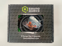 SoundQubed 1/0 Gauge Big 3 Upgrade Kit - CCA wire