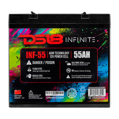 DS18 INF-55AH INFINITE 55 AH 1750 Watts AGM Power Cell 12 Volt Battery