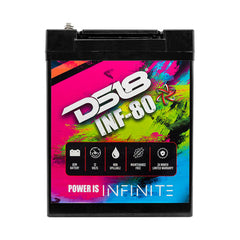 DS18 INF-80AH INFINITE 80 AH 2300 Watts AGM Power Cell 12 Volt Battery