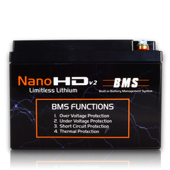 Nano -HDv2 Motorcycle / Power sports Battery Limitless Lithium