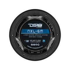 DS18 HYDRO NXL-6M/BK 6.5" 2-Way Marine Water Resistant Speakers with Integrated RGB LED Lights 300 Watts - Black