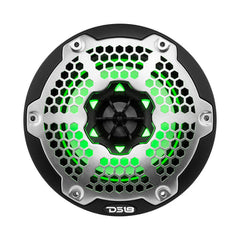 DS18 HYDRO NXL-6M/BK 6.5" 2-Way Marine Water Resistant Speakers with Integrated RGB LED Lights 300 Watts - Black