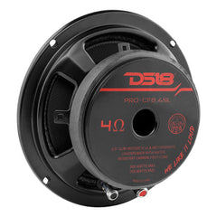 DS18 PRO-CF6.4SL 6.5" Shallow Carbon Fiber Water resistant Cone Mid-Bass Loudspeaker 250 Watts Rms 4-Ohm