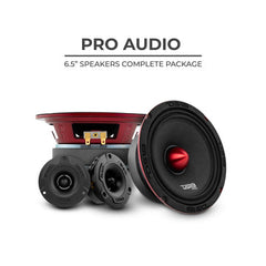 DS18 PRO-X6.4BMPK HIGH WATTAGE MID AND HIGH RANGE PACKAGE EXTREMELY LOUD PRO AUDIO 6.5" COMPONENT SET