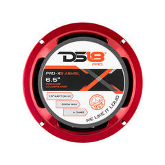 DS18 PRO-X6.4BMSL 6.5" Shallow Mid-Range Loudspeaker with Bullet 500 Watts 4-Ohm