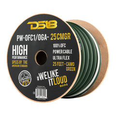 DS18 PW-OFC1/0GA-25 1/0-GA Ultra Flex 100% OFC Ground, Power Cable, 25 Feet