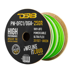 DS18 PW-OFC1/0GA-25 1/0-GA Ultra Flex 100% OFC Ground, Power Cable, 25 Feet