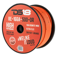 DS18 RE-16GA-500 16-GA Ultra Flex Primary Remote Wire 500 Feet