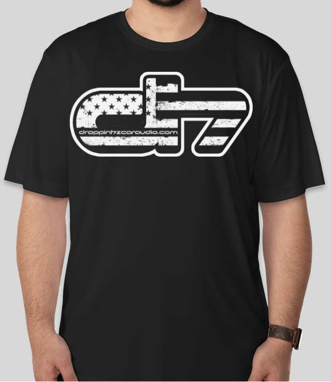 Droppin HZ Car Audio Black DriFit T-Shirt