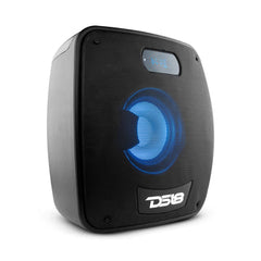 DS18 TLV 6.5" Amplified With Battery Self Powered Party Speaker With RGB LED Lights Bluetooth and TWS 200 Watts