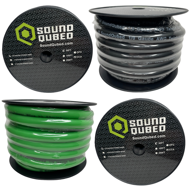 SoundQubed 1/0 Power and Ground Wire (50ft spool)