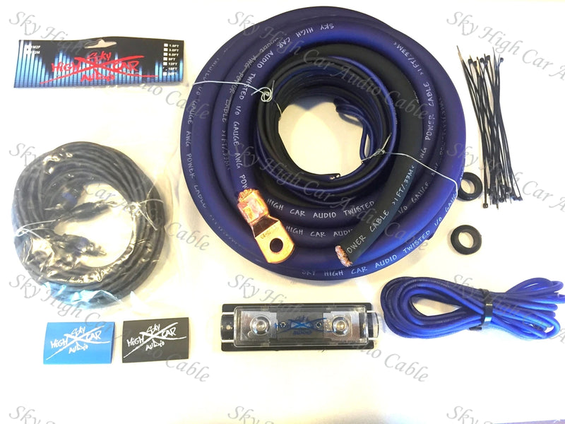 Sky High Car Audio 1/0 CCA Amplifier Kit