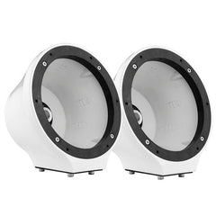 DS18 EN-JS6 6.5" Universal Flat Mount Kick Panel Speaker Pod Jet Ski, Jeeps, Motorcycles RGB LED Lights - 1 Pair No Speakers or Grills.