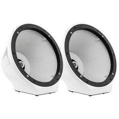 DS18 EN-JS8 8" Universal Flat Mount Kick Panel Speaker Pod Jet ski, Jeeps, Motorcycles RGB LED Lights- 1 Pair No Speaker or Grills