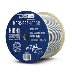 DS18 HYDRO MOFC8GA100G Marine Tinned 100% Copper OFC Ground Wire 8-GA 100 Feet