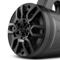 DS18 HYDRO MP4TPBT 4" Amplified With BT Marine/Wakeboard Tower Speakers 120 Watts Black