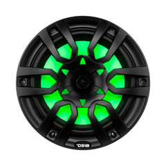 DS18 HYDRO NXL-10/BK 10" 2-Way Marine Speakers with Bullet Tweeter and Integrated RGB LED Lights Black(Pair)