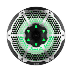 DS18 HYDRO NXL-10M/BK 10" 2-Way Marine Water Resistant Speakers with Integrated RGB LED Lights 600 Watts - Black