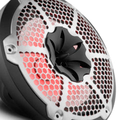 DS18 HYDRO NXL-10M/BK 10" 2-Way Marine Water Resistant Speakers with Integrated RGB LED Lights 600 Watts - Black