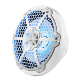 DS18 HYDRO NXL-8M/WH 8" 2-Way Marine Water Resistant Speakers with Integrated RGB LED Lights 375 Watts - White
