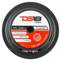 DS18 PRO-GM6.4PK Loudspeakers and Tweeters Package Inluding Pair of PRO-GM6.4 + Pair of PRO-TW1X/BK