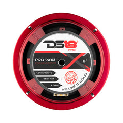 DS18 PRO-X8M – 8” Mid-range Loudspeaker – 275 Watts RMS 550 Watts MAX, 8-Ohms